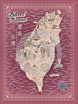 Taiwan travel map