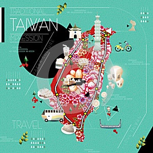 Taiwan travel map