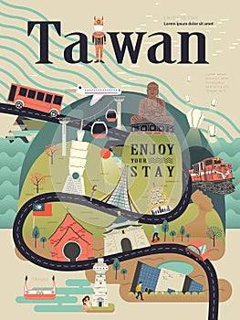 Taiwan travel poster