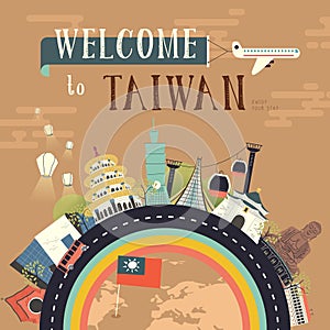 Taiwan travel poster