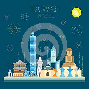 Taiwan travel poster design