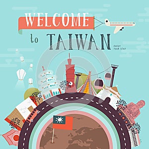 Taiwan travel poster photo