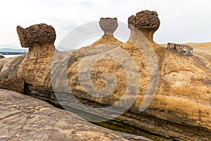 Taiwan Yehliu geologic rock formation