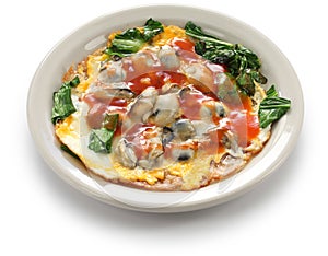 Taiwanese oyster omelet
