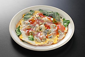 Taiwanese oyster omelet