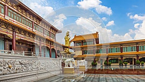 The Taiwanese style temple named Fo Guang Shan Thaihua, located in Khlong Sam Wa district, Bangkok, Thailand