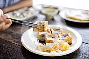 Taiwanese traditional food :Stinky tofu