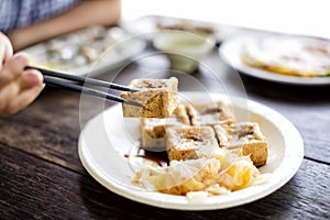 Taiwanese traditional food :Stinky tofu photo