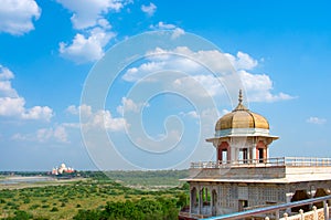 Taj Mahal from Agra Fort , Uttar Pradesh, India