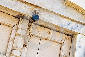 Taj Mahal Agra India Mogul marble mausoleum door and lock
