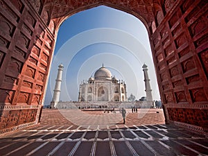 The Taj Mahal in Agra, India