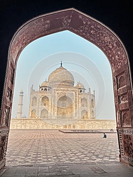 Taj Mahal Through An Arch