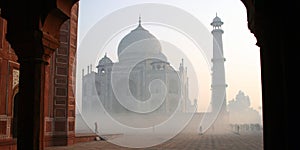 Taj Mahal befogged