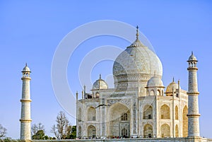 Taj Mahal, Blue sky, India