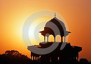 Taj Mahal Dome, Agra, India.