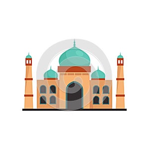 Taj Mahal, India vector illustration design