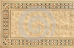 Taj Mahal, marbled inlay mosaic