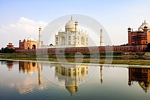 Taj Mahal is a mausoleum located in Agra, India