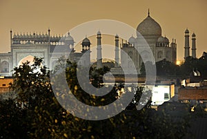 Taj Mahal at night