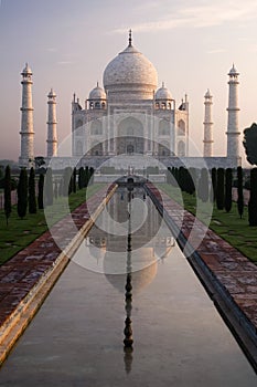 Taj Mahal shrine in Agra, India photo