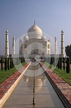 Taj Mahal shrine in Agra, India photo