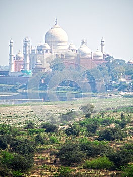 Taj Mahal on Smoggy Day
