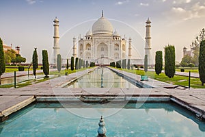 Taj Mahal at sunrise