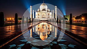 Taj Mahal: A Timeless Masterpiece in Pristine White photo