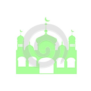 Taj mahal vector illustration mosque ramadan kareem.