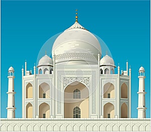 Taj Mahal Vector Illustration photo