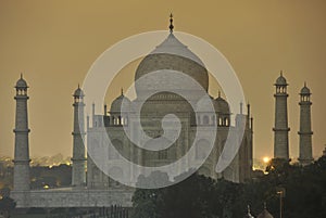 Taj at night