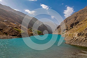 Tajikistan Fann mountains lake panorama landscape