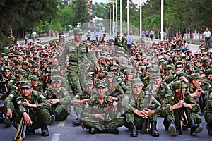 Tajikistan: Military parade in Dushanbe