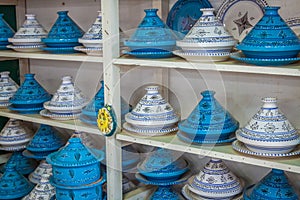 Tajines in the market, Marrakesh,Morocco