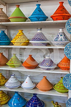 Tajines in the market, Marrakesh,Morocco