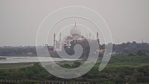 Tajmahal palace and tomb in the Indian city of Agra.