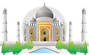 Tajmahal vector indian historical place