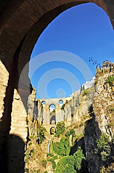 Tajo de Ronda, New Bridge, Malaga province, Andalusia, Spain