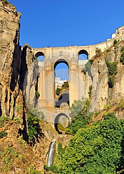 Tajo de Ronda, New Bridge, Malaga province, Andalusia, Spain