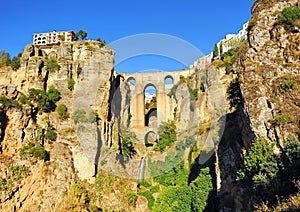 Tajo de Ronda, New Bridge, Malaga province, Andalusia, Spain