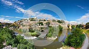 Tajo river bending around Toledo photo