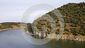 Tajo River, MonfragÃ¼e National Park, Spain photo