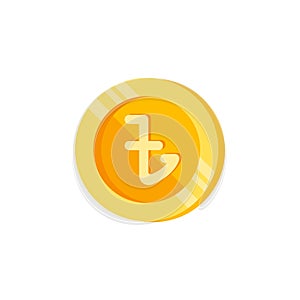 Taka, coin, money color icon. Element of color finance signs. Premium quality graphic design icon. Signs and symbols collection