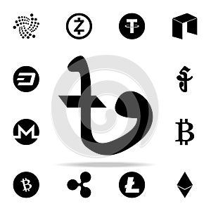 taka icon. Crepto currency icons universal set for web and mobile