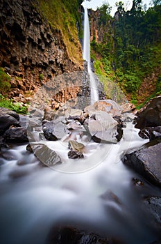 Takapala waterfall in malino sulawesi selatan