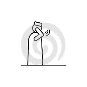 Takbir, prayer, namaz icon. Simple line, outline vector religion icons for ui and ux, website or mobile application