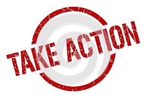 take action stamp