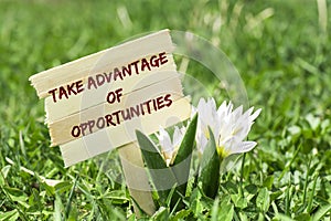 Take advantage of opportunities
