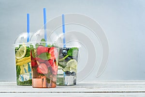 Take away drinks concept. photo