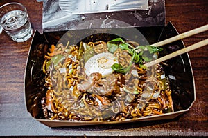 take away japchae korean food